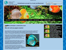 Tablet Screenshot of intretinere-acvarii.ro